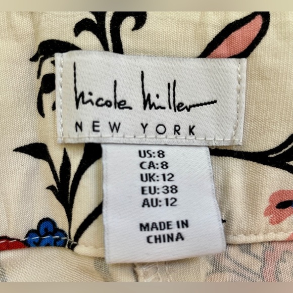 Nicole Miller New York Hi-Rise Straight Leg Pants – Size 8 Boho - Picture 6 of 6